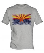 Arizona State Distressed Flag Mens T-Shirt