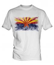 Arizona State Distressed Flag Mens T-Shirt