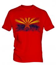 Arizona State Distressed Flag Mens T-Shirt