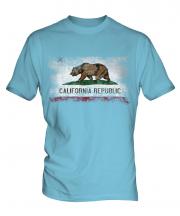 California State Distressed Flag Mens T-Shirt