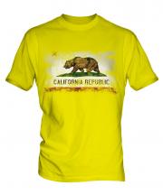 California State Distressed Flag Mens T-Shirt