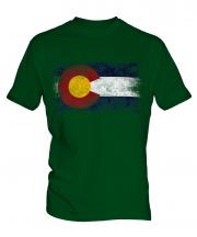 Colorado State Distressed Flag Mens T-Shirt