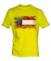 Georgia State Distressed Flag Mens T-Shirt
