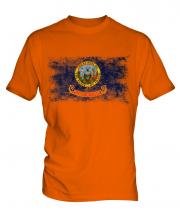 Idaho State Distressed Flag Mens T-Shirt