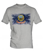 Idaho State Distressed Flag Mens T-Shirt