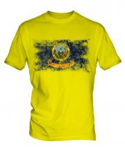 Idaho State Distressed Flag Mens T-Shirt