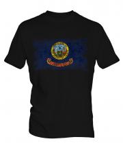 Idaho State Distressed Flag Mens T-Shirt