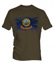 Idaho State Distressed Flag Mens T-Shirt