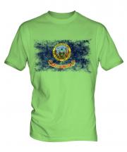 Idaho State Distressed Flag Mens T-Shirt
