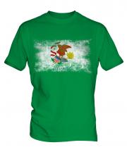 Illinois State Distressed Flag Mens T-Shirt