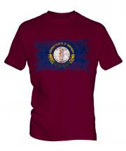 Kentucky State Distressed Flag Mens T-Shirt