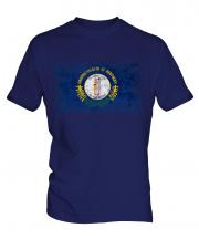 Kentucky State Distressed Flag Mens T-Shirt