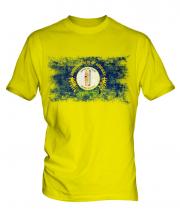 Kentucky State Distressed Flag Mens T-Shirt