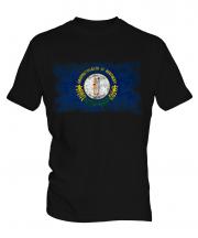 Kentucky State Distressed Flag Mens T-Shirt