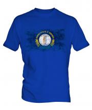 Kentucky State Distressed Flag Mens T-Shirt