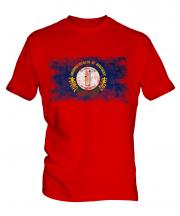 Kentucky State Distressed Flag Mens T-Shirt
