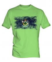 Maine State Distressed Flag Mens T-Shirt