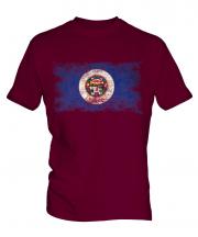 Minnesota State Distressed Flag Mens T-Shirt