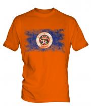 Minnesota State Distressed Flag Mens T-Shirt