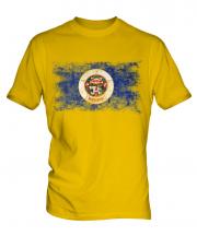Minnesota State Distressed Flag Mens T-Shirt