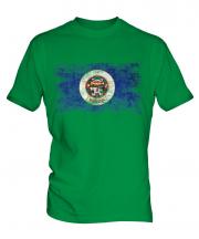 Minnesota State Distressed Flag Mens T-Shirt
