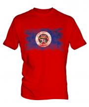 Minnesota State Distressed Flag Mens T-Shirt