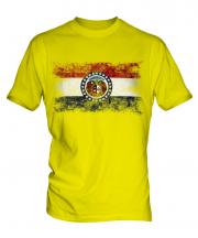 Missouri State Distressed Flag Mens T-Shirt