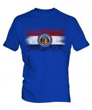 Missouri State Distressed Flag Mens T-Shirt