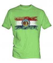 Missouri State Distressed Flag Mens T-Shirt