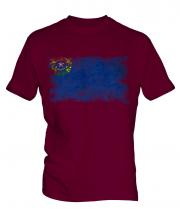 Nevada State Distressed Flag Mens T-Shirt