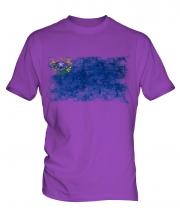 Nevada State Distressed Flag Mens T-Shirt