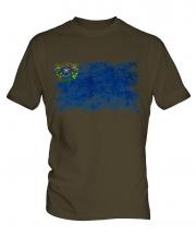 Nevada State Distressed Flag Mens T-Shirt