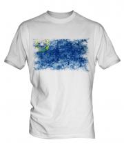 Nevada State Distressed Flag Mens T-Shirt