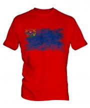 Nevada State Distressed Flag Mens T-Shirt