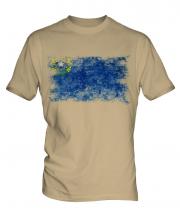 Nevada State Distressed Flag Mens T-Shirt