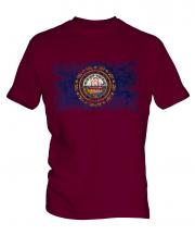 New Hampshire State Distressed Flag Mens T-Shirt
