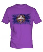 New Hampshire State Distressed Flag Mens T-Shirt