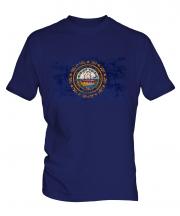 New Hampshire State Distressed Flag Mens T-Shirt