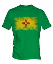 New Mexico State Distressed Flag Mens T-Shirt
