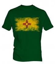 New Mexico State Distressed Flag Mens T-Shirt