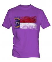 North Carolina State Distressed Flag Mens T-Shirt