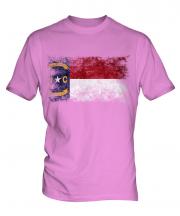 North Carolina State Distressed Flag Mens T-Shirt