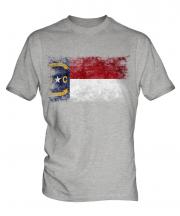 North Carolina State Distressed Flag Mens T-Shirt