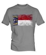 North Carolina State Distressed Flag Mens T-Shirt