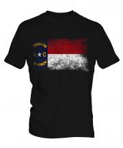 North Carolina State Distressed Flag Mens T-Shirt