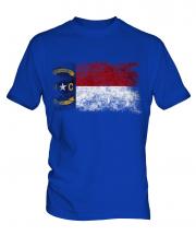 North Carolina State Distressed Flag Mens T-Shirt