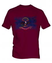 North Dakota State Distressed Flag Mens T-Shirt