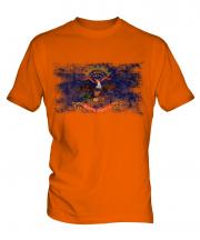 North Dakota State Distressed Flag Mens T-Shirt