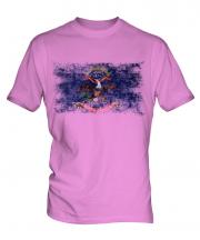 North Dakota State Distressed Flag Mens T-Shirt