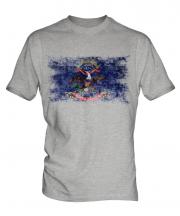 North Dakota State Distressed Flag Mens T-Shirt